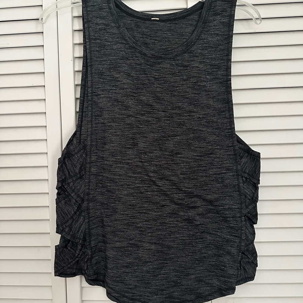Lululemon Gray Tank top with side details